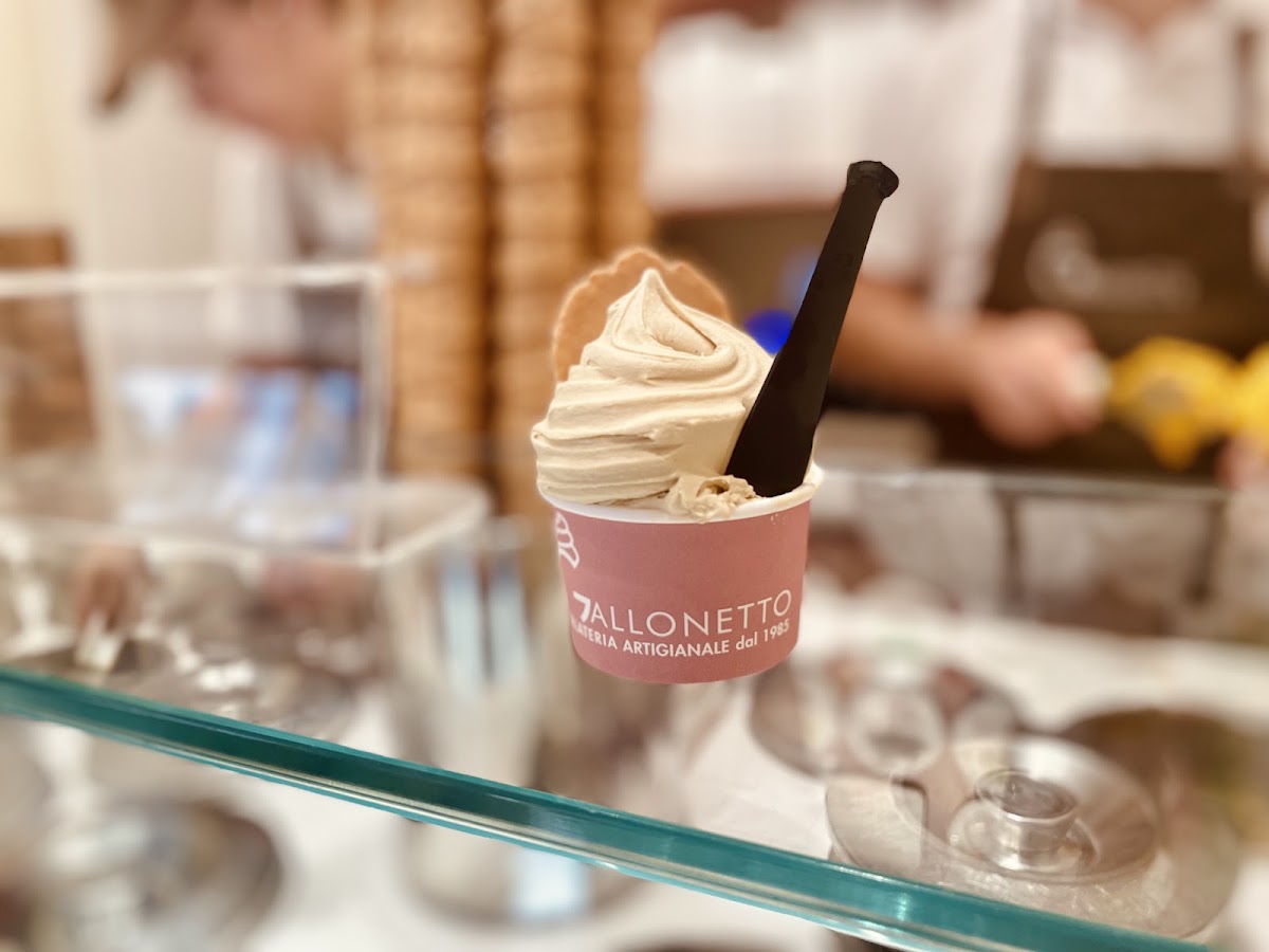 Il gelato servito.