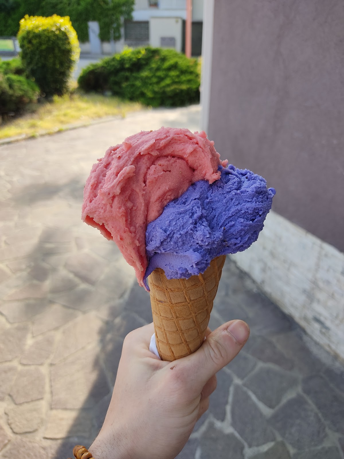 Il gelato servito.