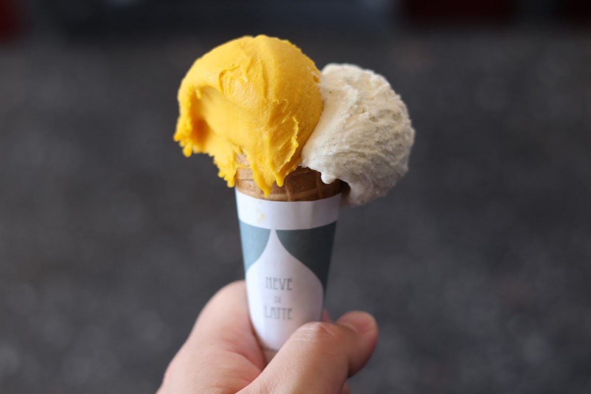 Il gelato servito.