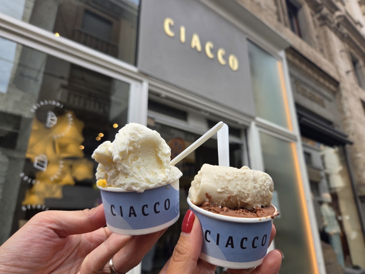Il gelato servito.