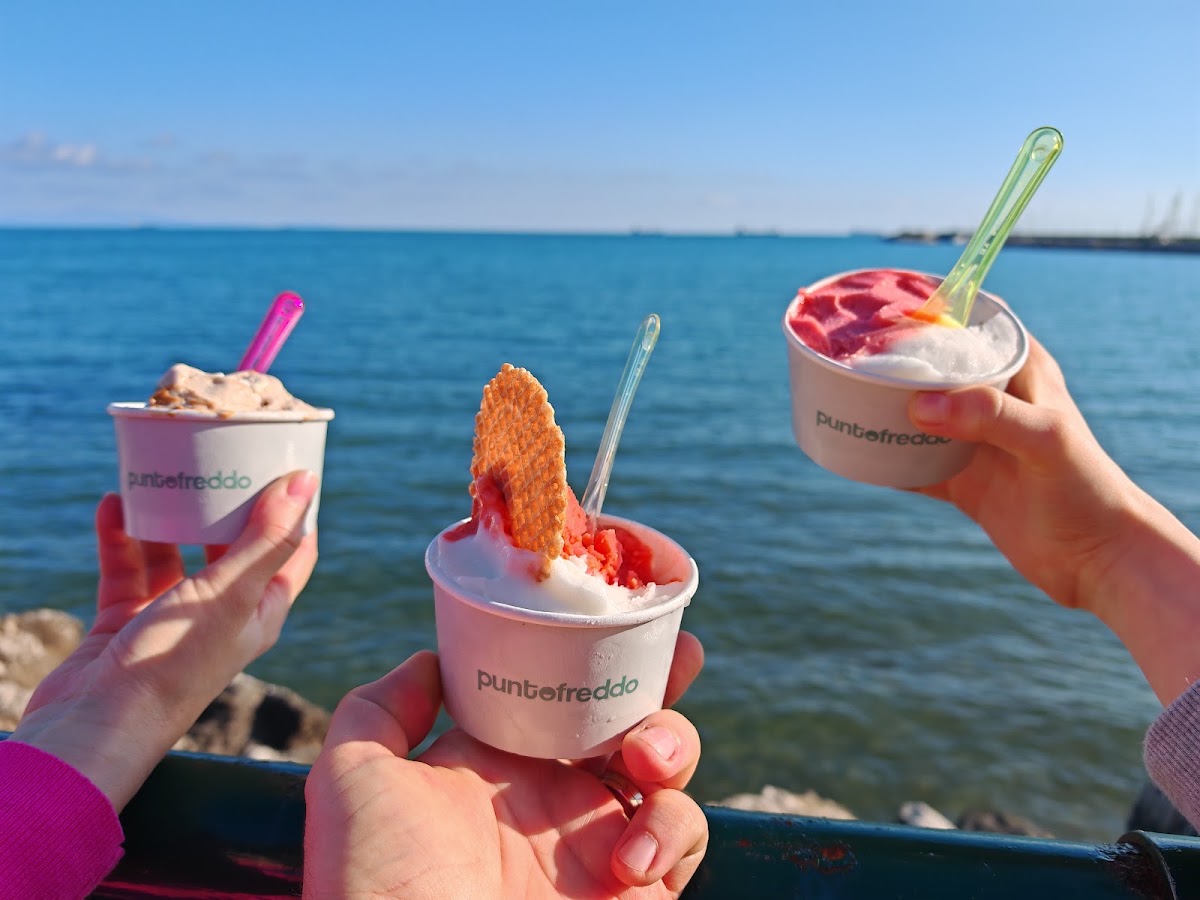 Il gelato servito.