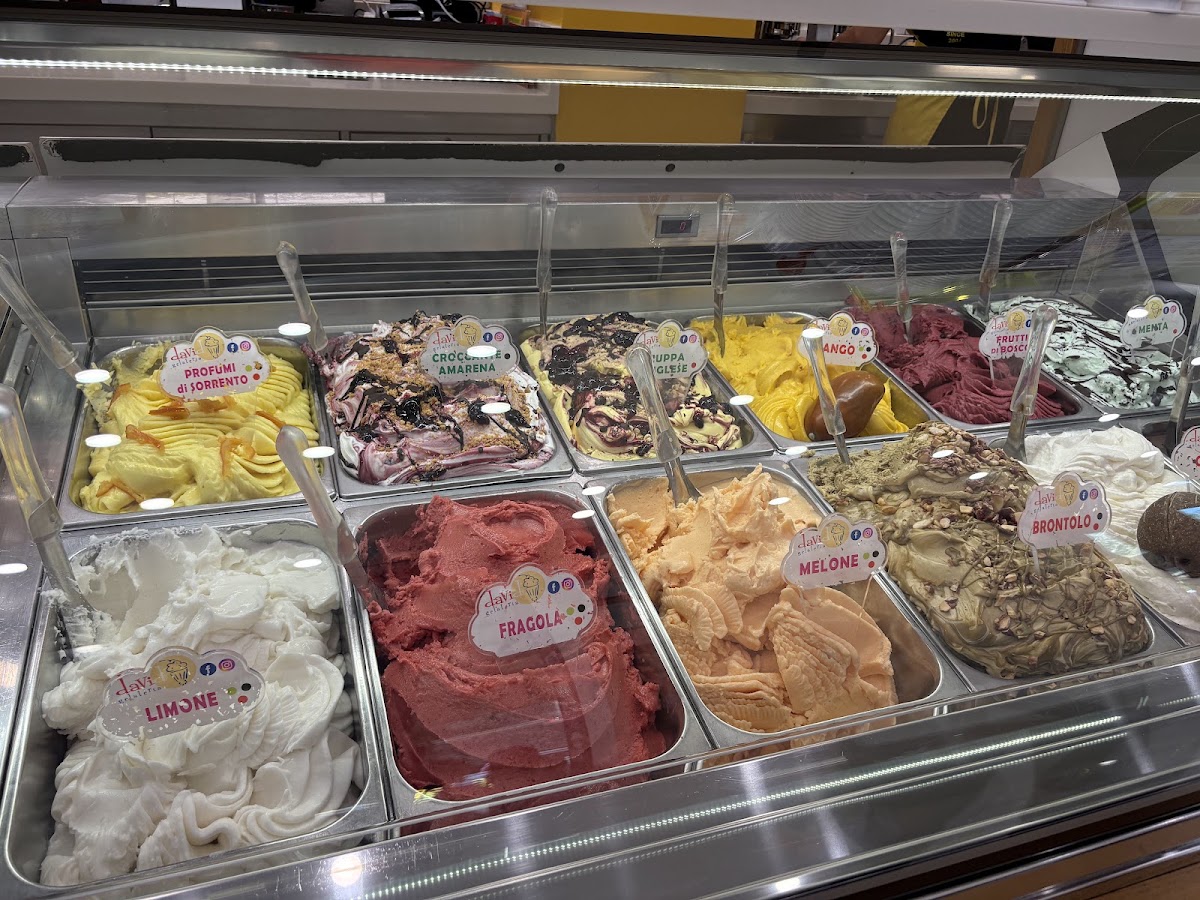 Il gelato servito.