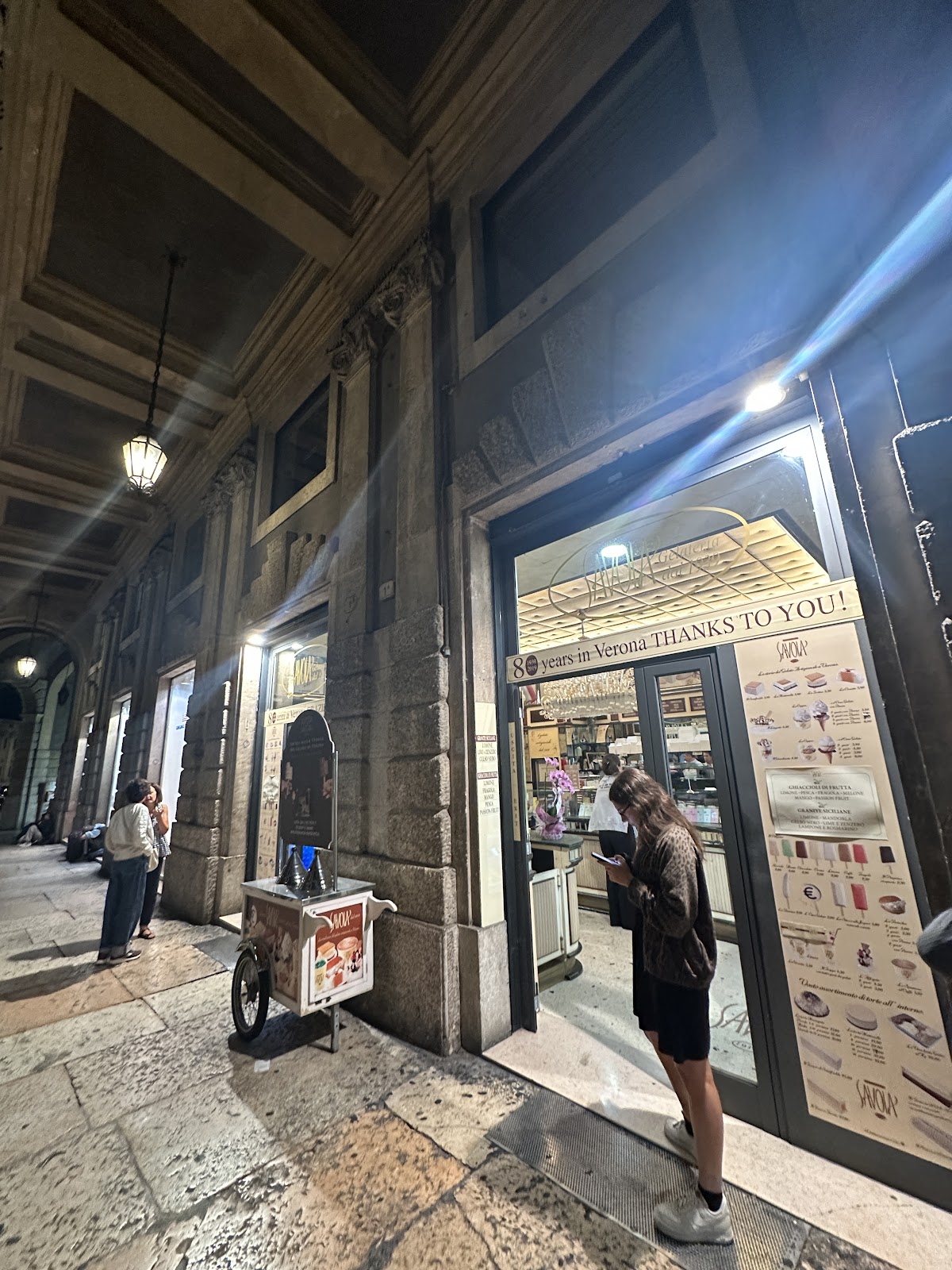 Il locale visto dall'interno.
