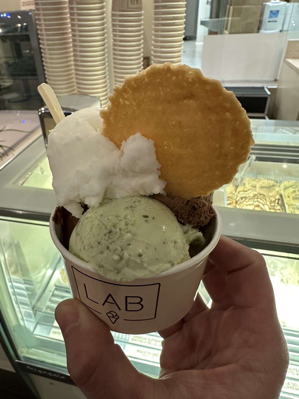Il gelato della casa.