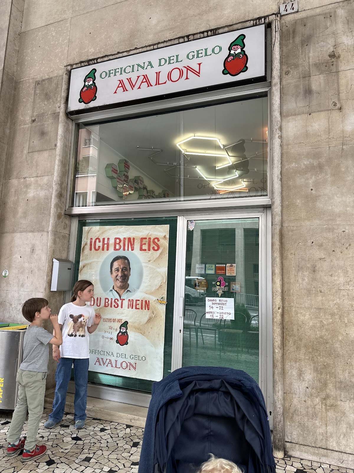 Il gelato servito.