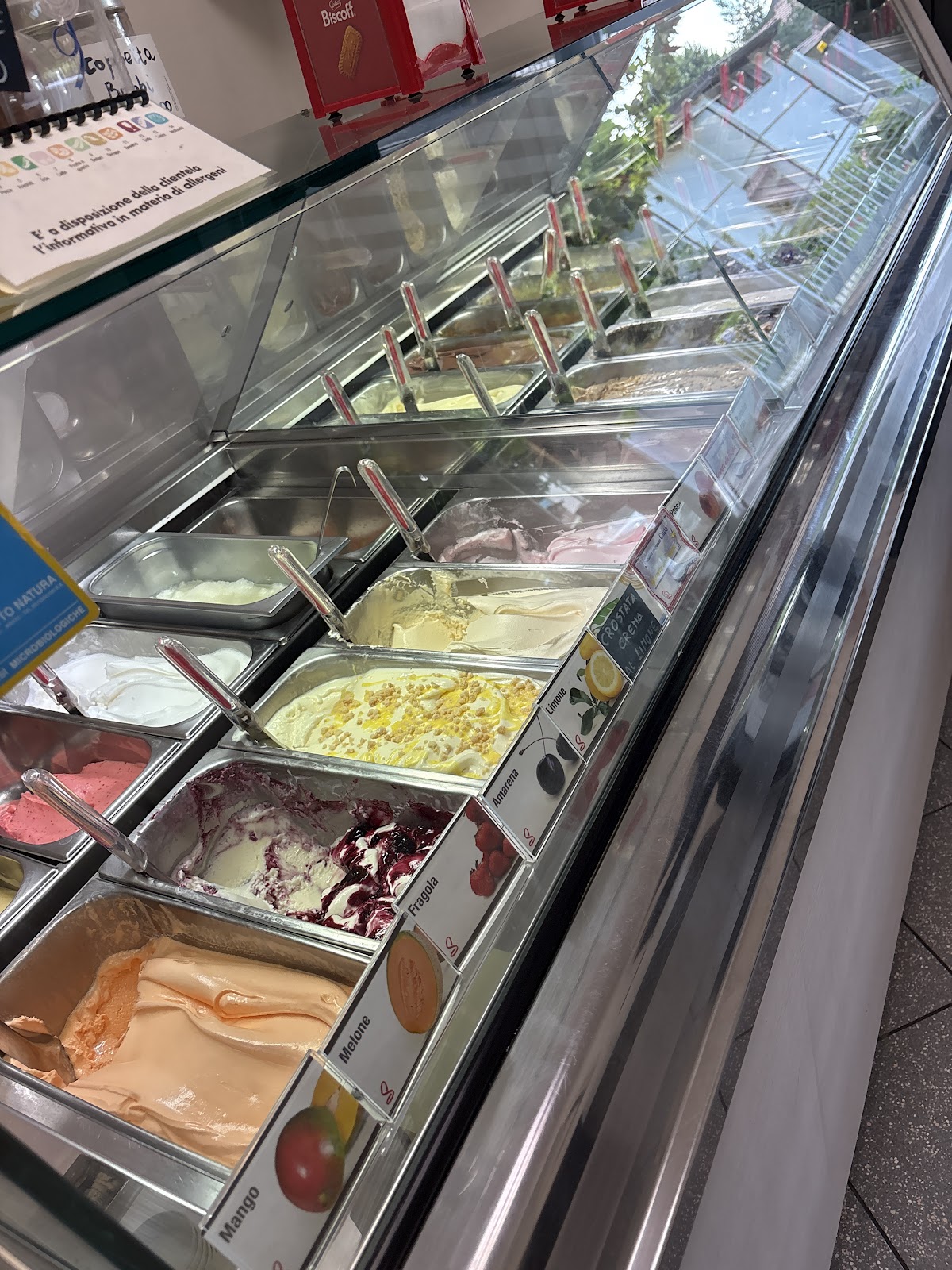 Il gelato servito.