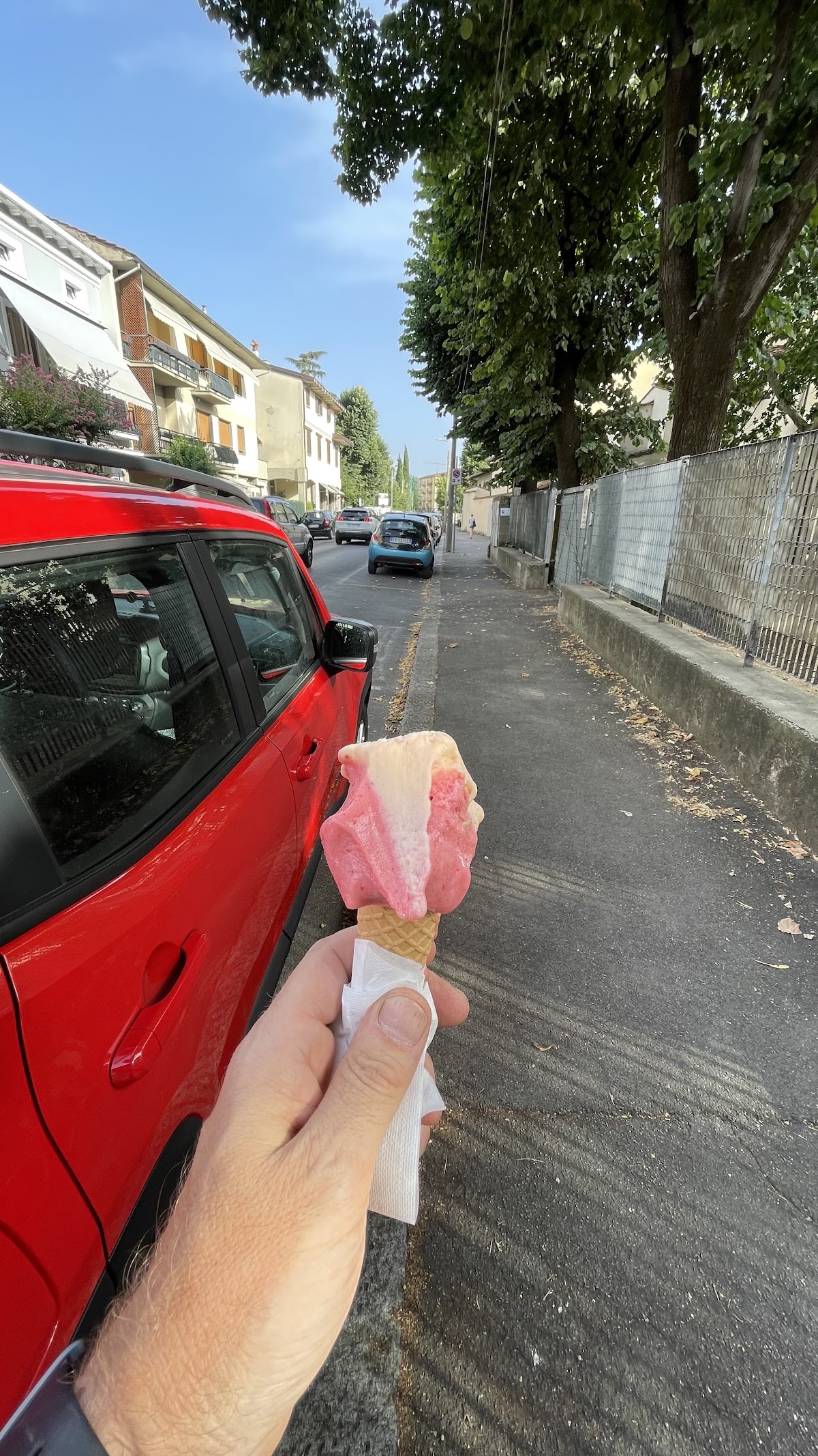 Un dettaglio del banco.