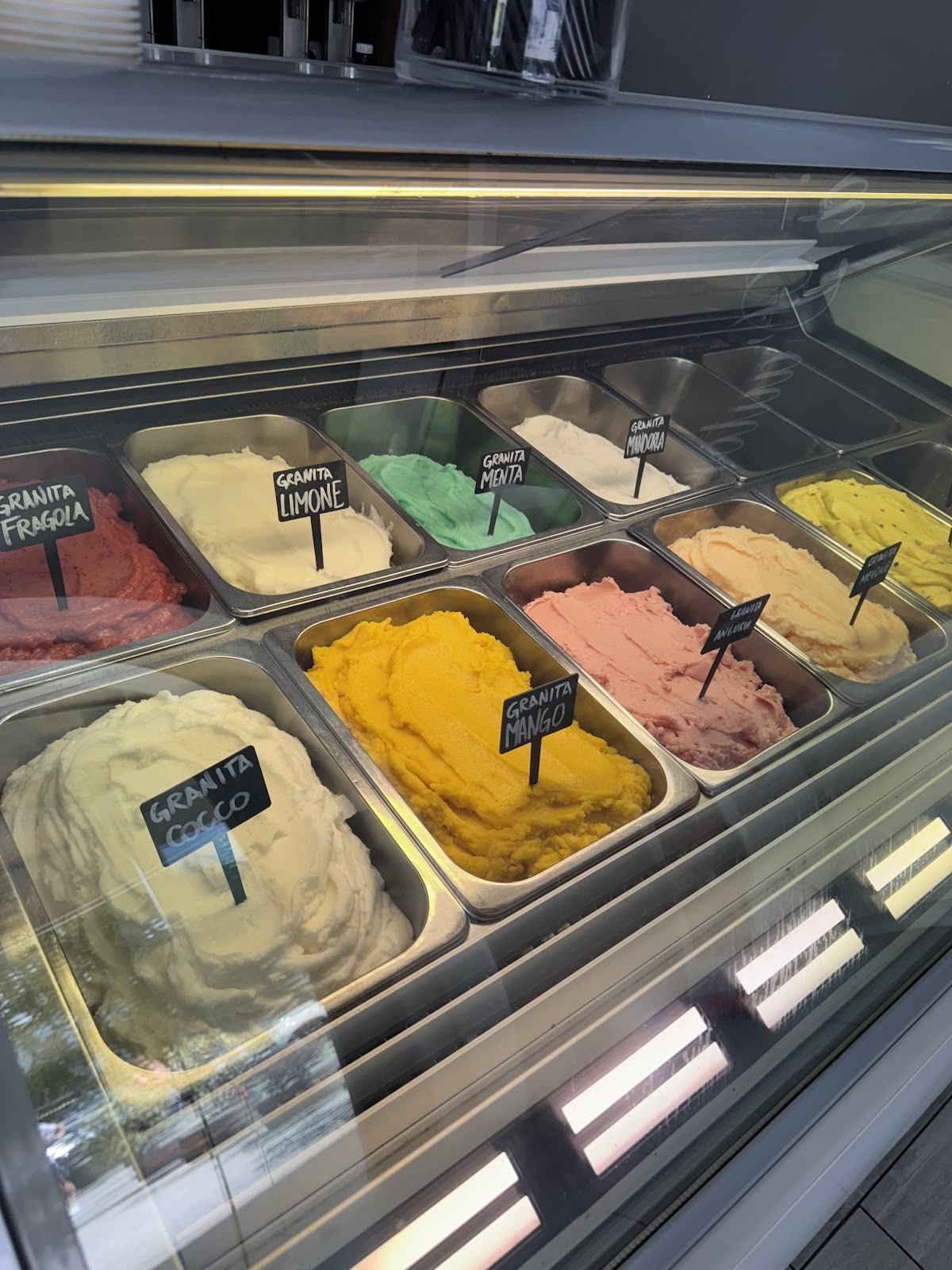 Il gelato servito.